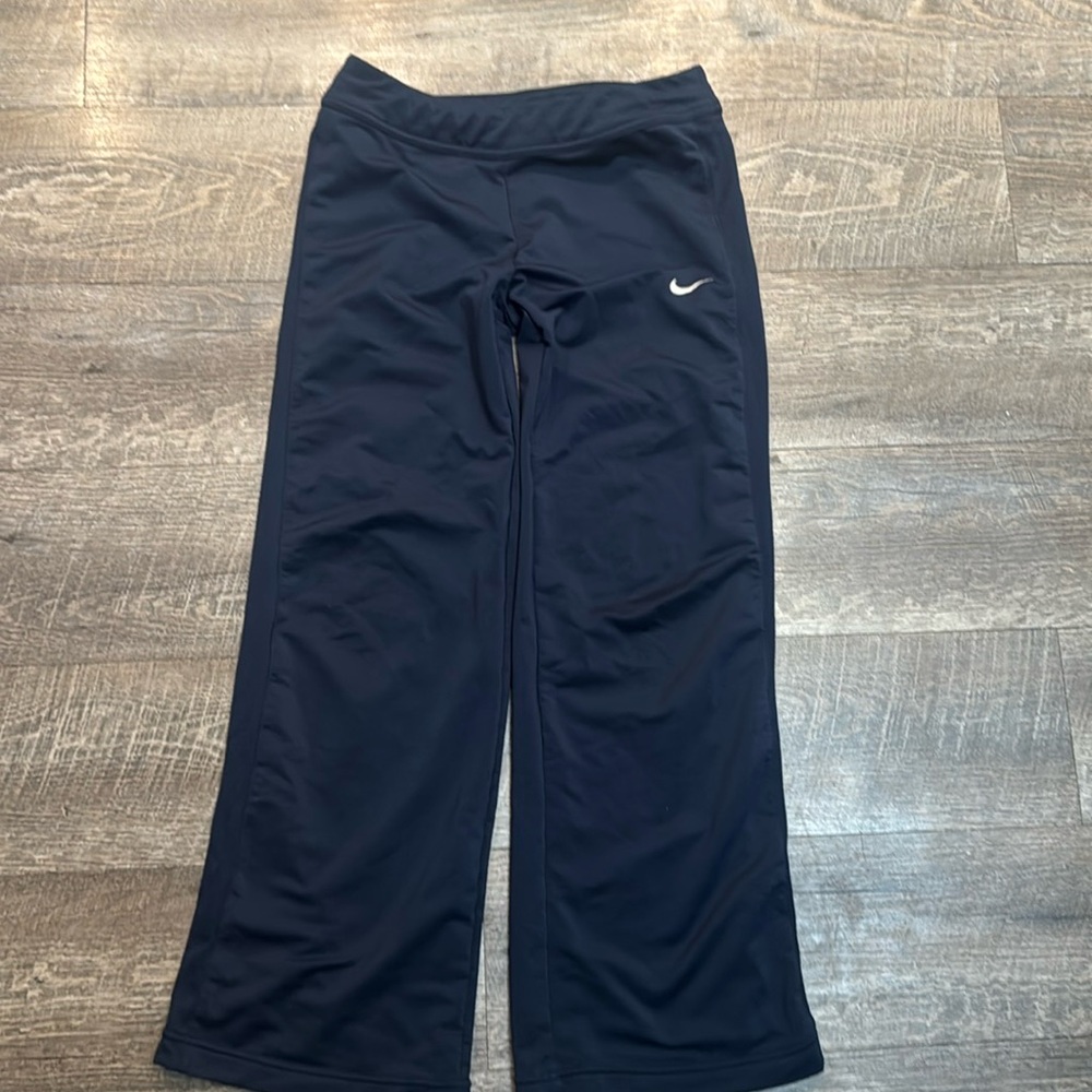 Girls Medium Navy and Peach active DRI-FIT Nike Active Pants